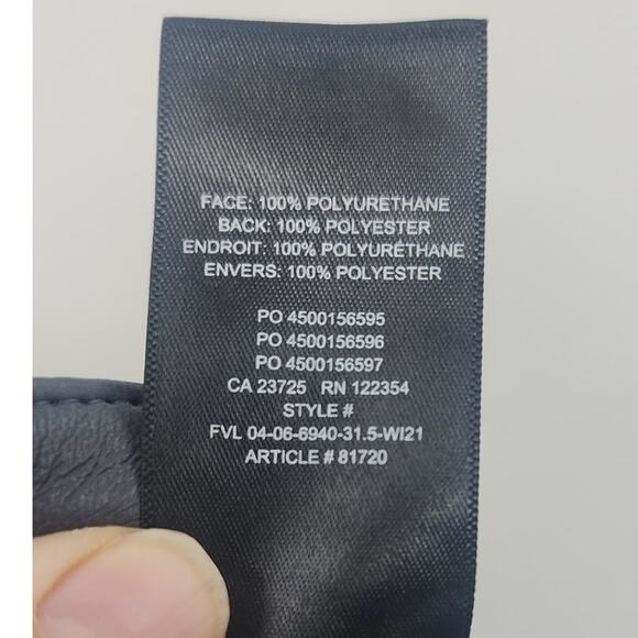 Wilfred Melina High Rise Faux Leather Pant Ardoise‎ Grey Size 10 - Picture 12 of 12